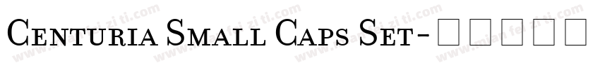 Centuria Small Caps Set字体转换